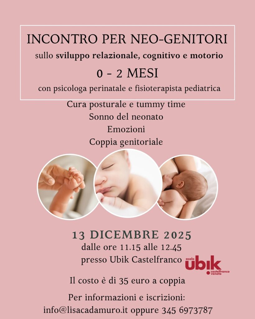 Incontro neo-genitori 0-2 mesi a Castelfranco Veneto 2025
