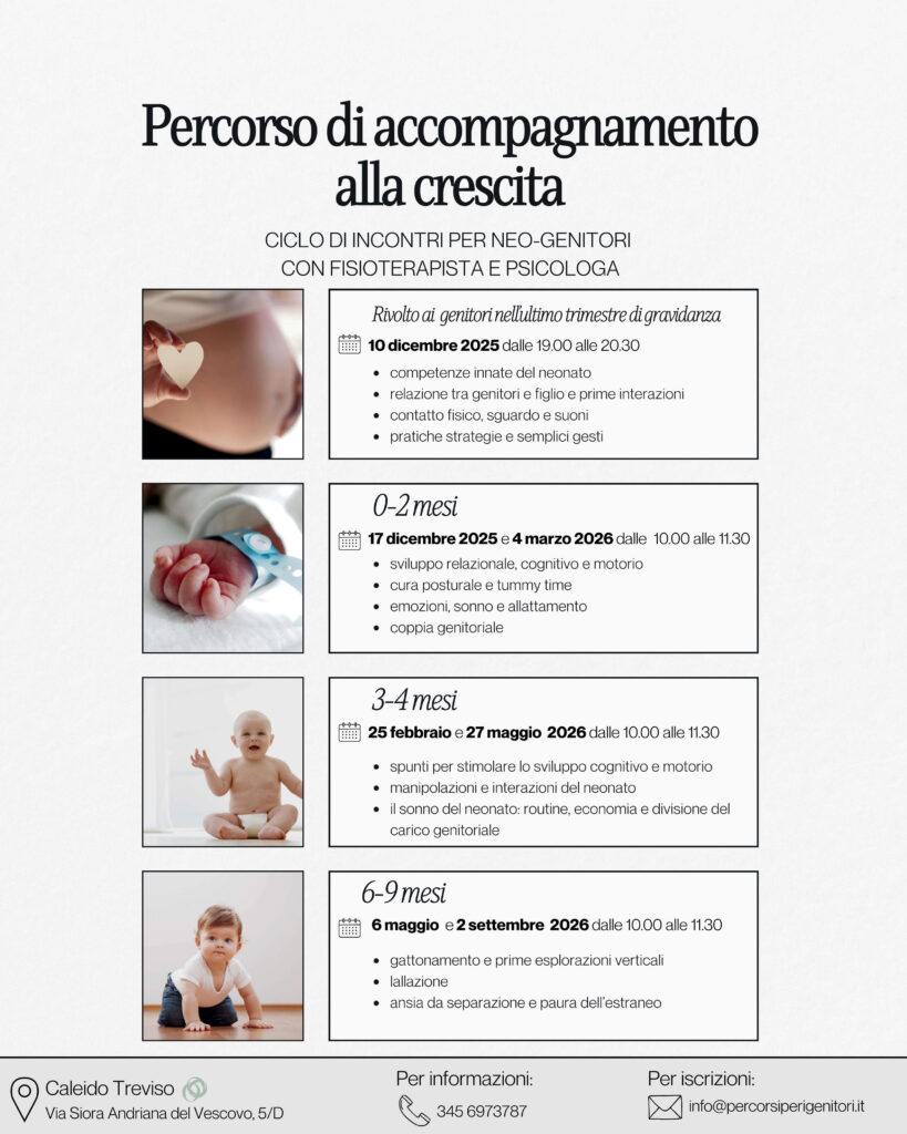 Percorso accompagnamento alla crescita - Corso post parto Treviso